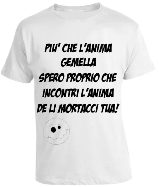 Frasi Divertenti Anima Gemella Maglia Maglietta T-shirt Tshirt S M L XL XXL