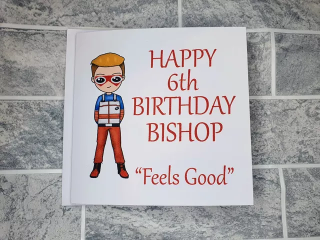 Personalised Birthday Card 'Superhero' boys 4th, 5th, 6th Son, Nephew, Grandson