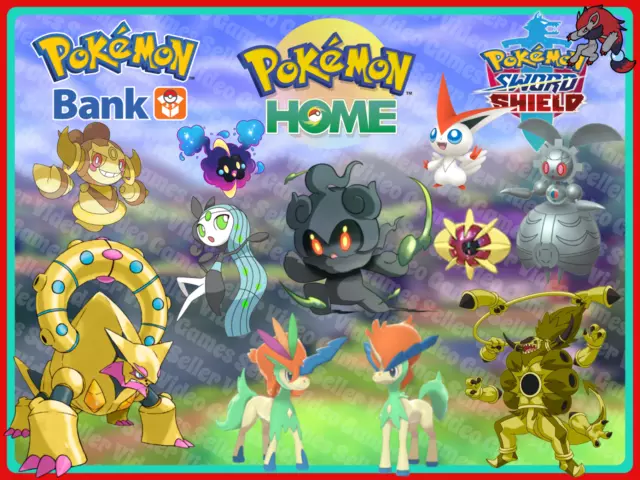 ✨Shiny Volcanion Hoopa Meloetta Magearna 6IV ALL 5 BUNDLE✨ Pokémon HOME  Transfer