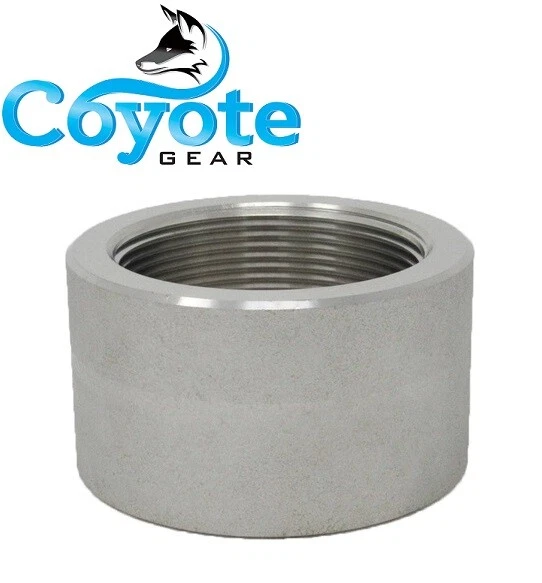 1-1/2" NPT Half Coupling - 6061-T6 Aluminum Weld Bung Pipe Fitting (A090841) 10 thumbnail image