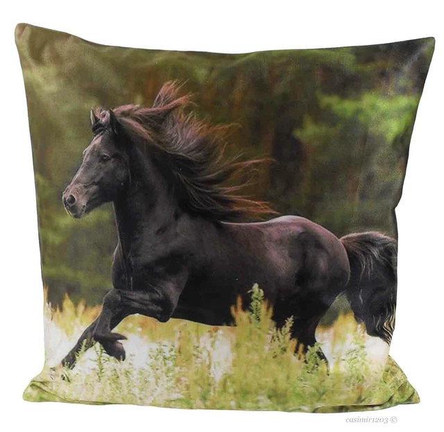 Federa cuscino 40x40 cm motivo animale cavallo n. 348- 31