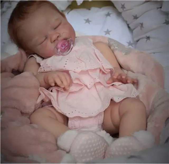 Realistic Reborn Baby Dolls August - 20 Inch Lifelike Newborn Sleeping Girl Hand
