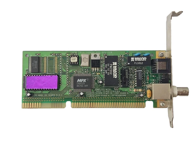 Scheda di rete ACCTONM 142666-400 MPX EN5025 ISA 16 bit Lan BNC ethernet RJ45