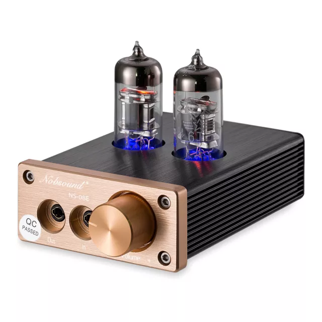 Nobsound Mini Vacuum Tube Headphone Amplifier Stereo HiFi Audio Preamplifier