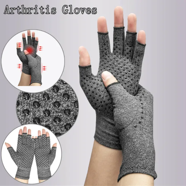 Arthritis Gloves compression copper Hand Wrist Brace Finger Pain Relief Support