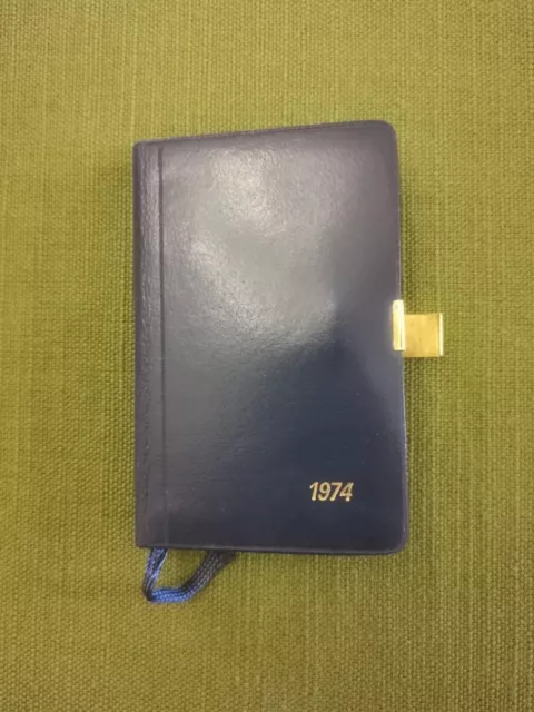 agendina FIAT anno 1974 NUOVAmai utilizzata piccola agenda