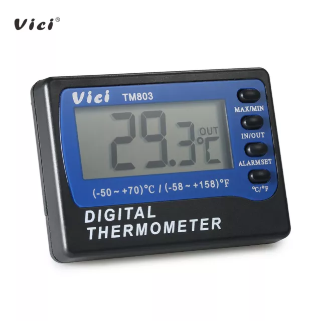 TM803 Fridge Refrigerator Freezer Digital Alarm Thermometer Temperature -50~70℃ 3