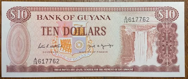 Guyane Guyana Très Beau Billet De 1 Dollar  (Bill 139) Unc Neuf