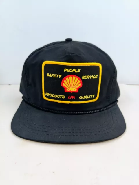 Vtg Shell Oil Gas petroleum Patch Trucker Hat Cap Vintage NOS