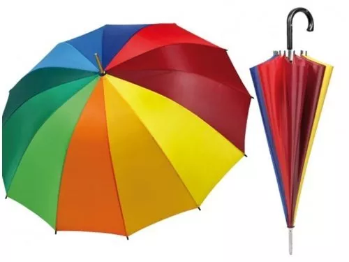 Ombrello Grande Colore Arcobaleno Protegge Da Pioggia e Sole Estate Inverno dfh