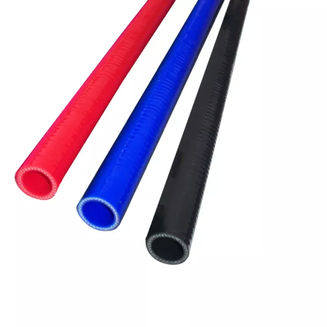 1 Meter Silicone 3 Ply Reinforced Hose - Silicon Pipe Coolant Radiator Rubber