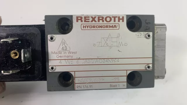 Rexroth Hydronorma 4 We 6 Ja51/Ag24n9k4 Valvola Direzionale Valvola 2