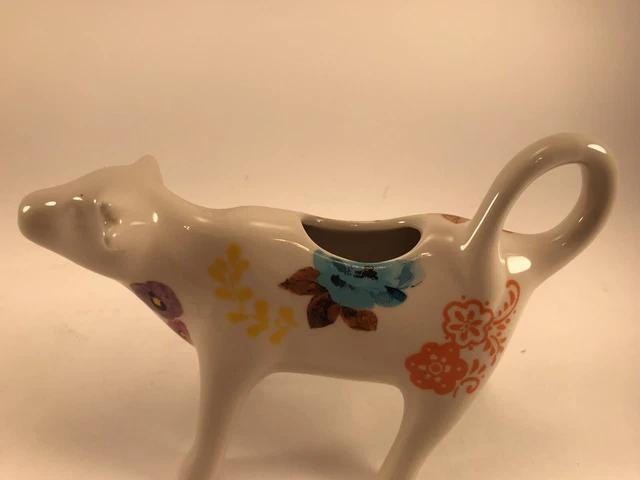 Pioneer Woman RETIRED Multi-Color Cow Creamer Perfect Condition