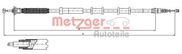METZGER Câble de frein à main Câble De Frein à Main 12.0720 arrière droite