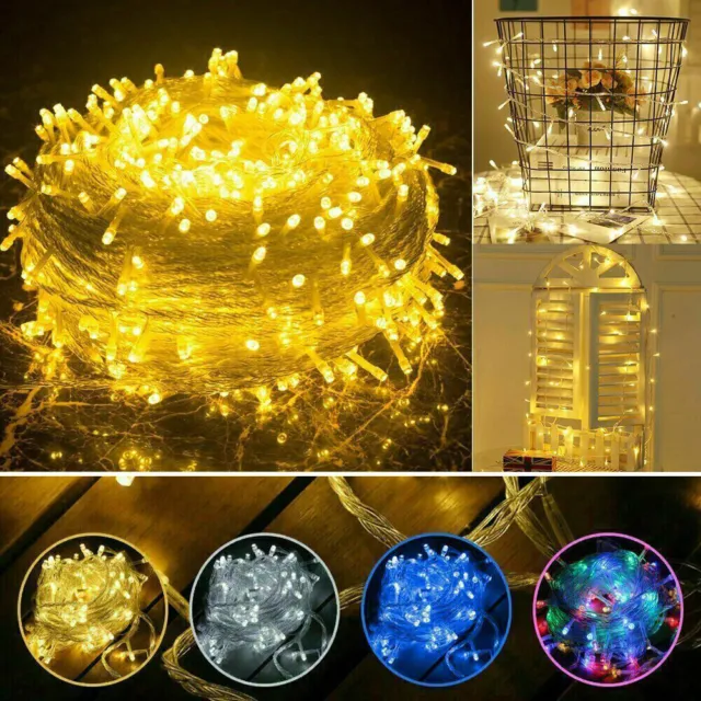 20M-50M LED Fairy String Lights Waterproof Christmas Tree Garden Party Outdoor