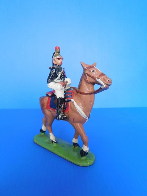 Figurine Quiralu ancienne Cavalier Saint Cyr Ecole militaire 1940