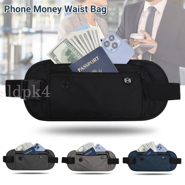 LTG PRO® Concealed Hidden Ankle Leg Wallet – Travel Clutch Pouch For Passport Phone