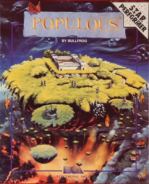 Populous 1 - Bullfrog - Commodore Amiga Spiel Sammlung Box Big Box