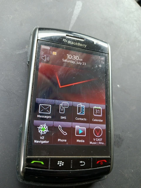 BlackBerry Storm 9530 Black (Verizon) Good Used - works well with case