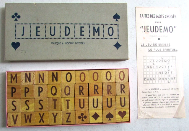 ANCIEN JEU DE LEXICON MIRO Company Mots Croisés Cartes Lettres EUR 5,00 - FR
