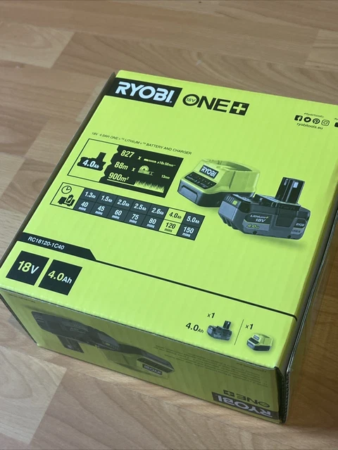 RYOBI 18V ONE+ Lithium 4.0Ah Battery and Charger Kit RC18120-1C40 £72. ...