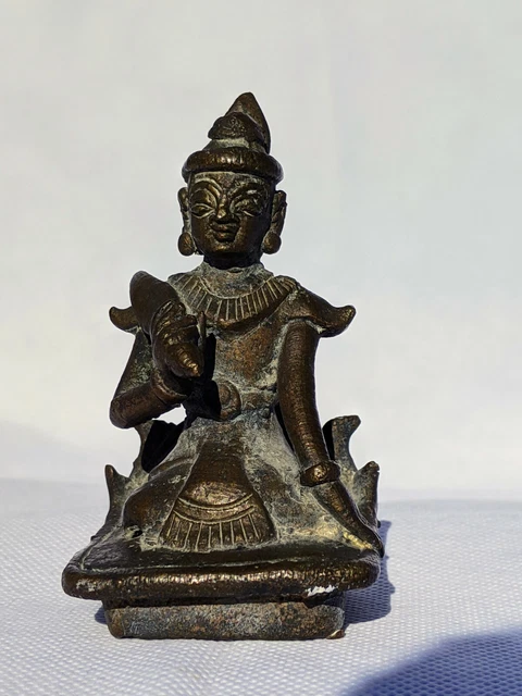 Amazing Antique Southeast Asia Burmese Bronze Incense Burner Statue from 1800’s 9