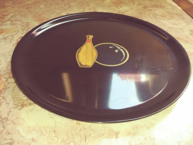 Couric Lacquered Bowling Pin & Ball Platter/Plate