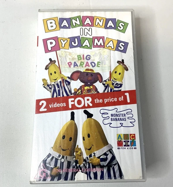 BANANAS IN PYJAMAS VHS Video tape ABC Kids TV show 2 In 1 Big Parade 2000 PJs 15.00 PicClick AU