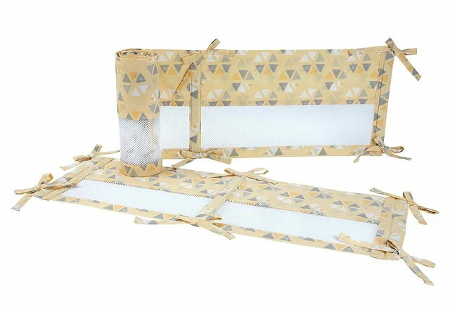 Little Love: Giraffe Time Yellow Crib Liner by NoJo