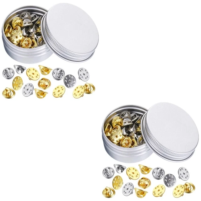 2 cajas con varios bolígrafos usados decorativos