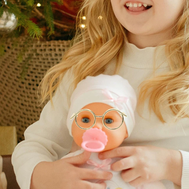 12 Pcs Doll Glasses Cat Sunglasses Mini Doll Costume Dollhouse Glasses Round