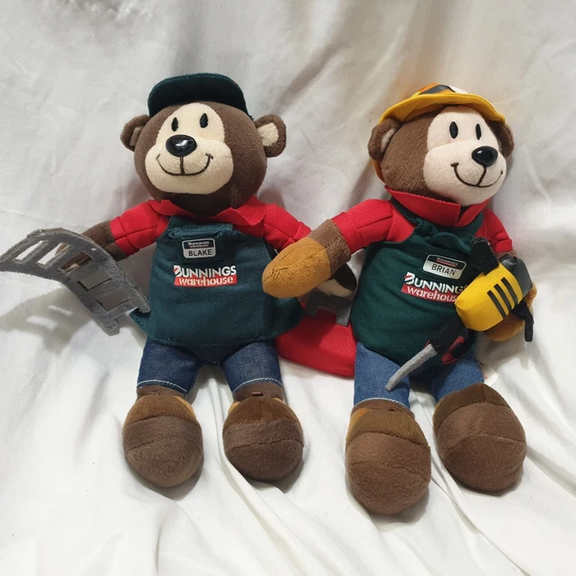 BUNNINGS BEARS BUNNINGS Warehouse Beth & Brian Teddy Bear