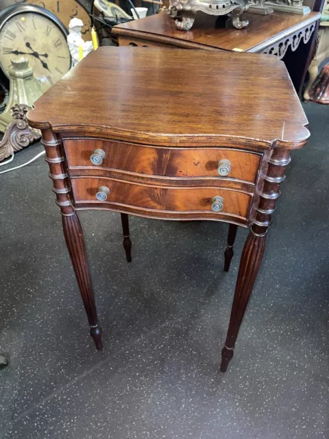 Antique 19Th Century Mahogany Accent ￼Table