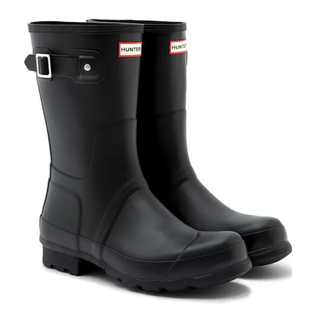 HUNTER ORIGINAL MEN'S Short Waterproof Rain Boots Size 13 Save 50% NIB ...