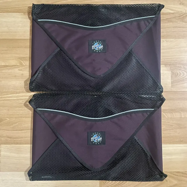 Eagle Creek Travel Garment Folders 18” x 12.5” Lot of 3 Purple Black w Guide VTG 2