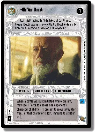 1x Obi-Wan - Selten Moderate Play Premiere - Unbegrenzte - Wb ( Star Wars - D