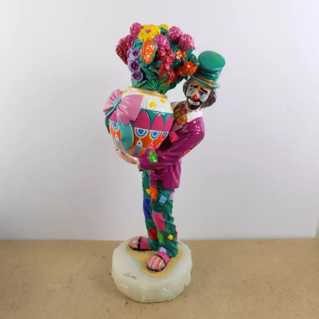 1995 Ron Lee "Special Occasion" Clown Figurine 15" Tall Ltd Ed 633/750 Flowers