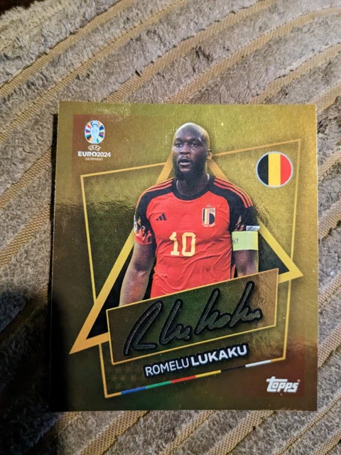Topps UEFA EURO 2024 Germany Collectible Sticker - Star Player Gold Signature 14 thumbnail image