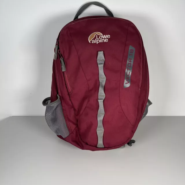 LOWE ALPINE VECTOR 18 Backpack Rucksack Daypack Walking Hiking Burgundy Red 16.99 PicClick UK