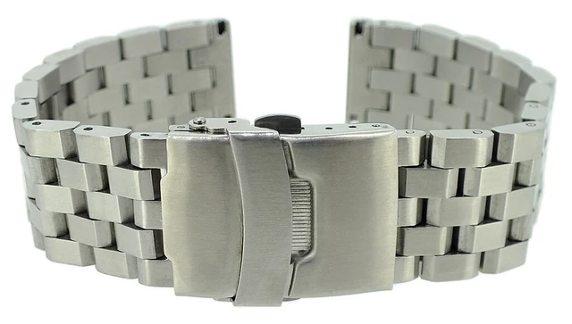 Bracelet De Montre Acier Inoxydable 22 Mm - Argenté - Compatible Festina Tous