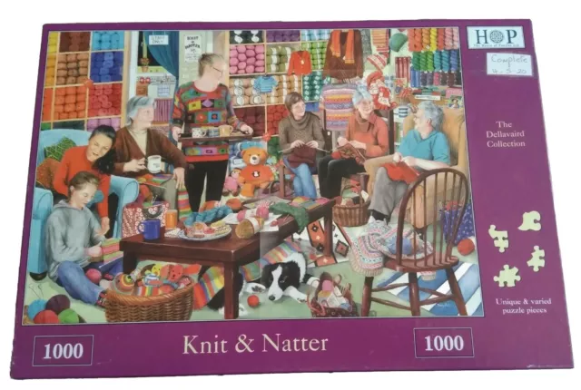 Jigsaw Puzzle 1000 Pieces Knit & Natter House Of Puzzles 2