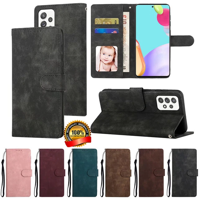 Coque Pour Samsung Galaxy A73 A53 A33 A13 5G A23 Étui Portefeuille Rabat En Cuir
