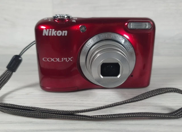 Nikon Coolpix L31 Digital Camera in Red - Working Tested