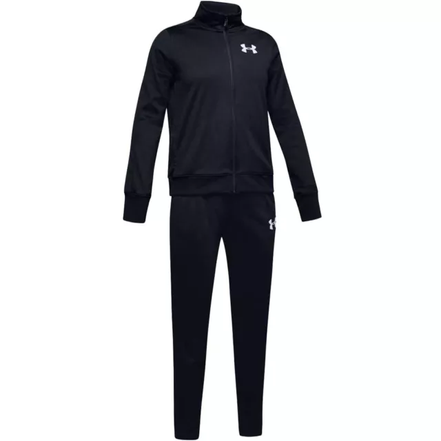 Under Armour Ragazze Pista Set Tuta Pista Piena Cerniera Giacca Pantaloni Top