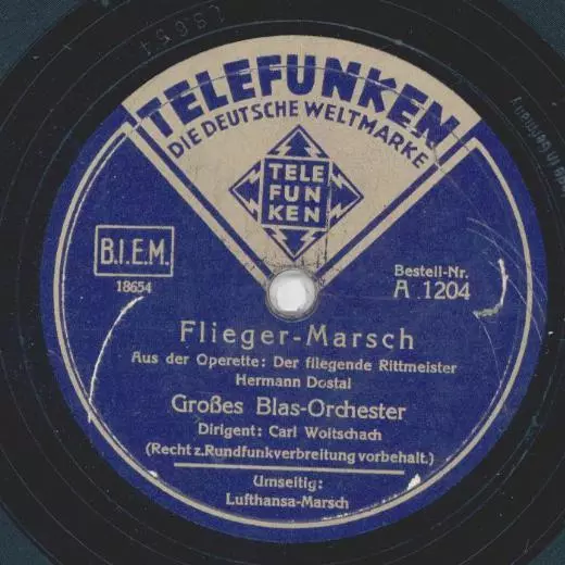 Großes Blas-Orchester - Flieger Marsch / Lufthansa Marsch