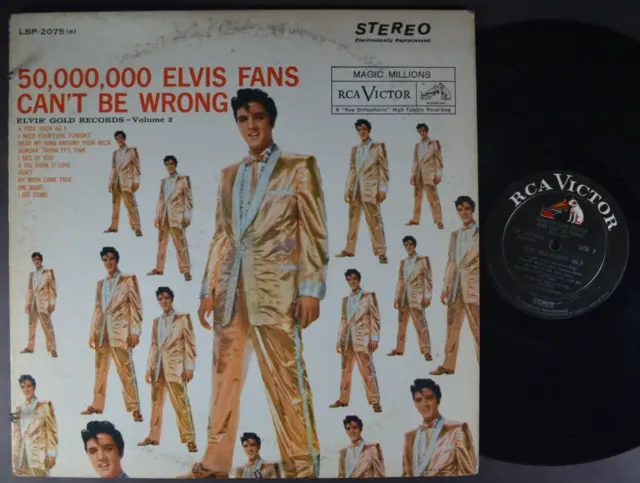 ELVIS PRESLEY 50,000,000 Fans Can't Be Wrong ROCK LP  RCA DG STEREO 3S/3S