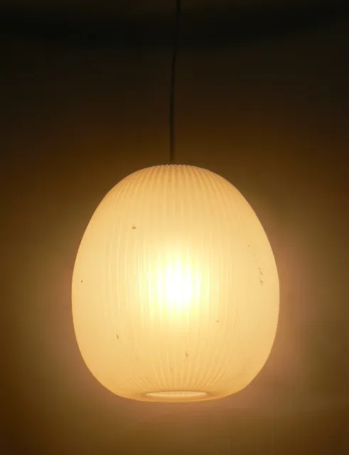 Aloys F. Gangkofner Op Art Deckenlampe Erco Kunststoff Pendelleuchte Lampion 60S