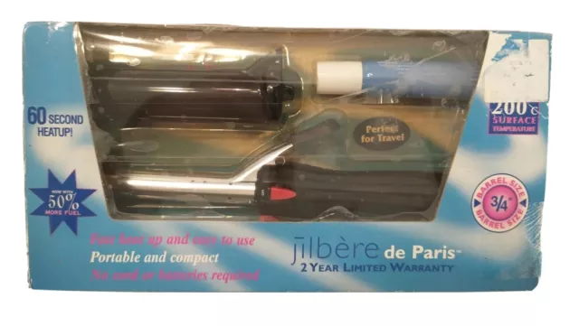 Travel Cordless Curling Iron Jilbere de Paris Wireless Compact Portable 3/4" NEW