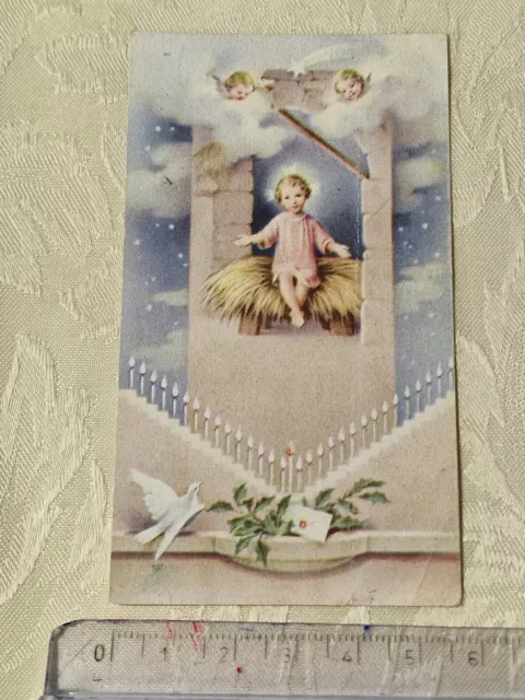 Santino Holy Card Gesù Bambino  SI168 ^