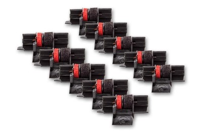 DP 5x Rouleau d'encre noir/rouge pour SANYO CX5322DP/CX5512/CY2054P 